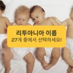 리투아니아 이름 27개 중에서 선택하세요 Lithuanian Names - Choose from 27