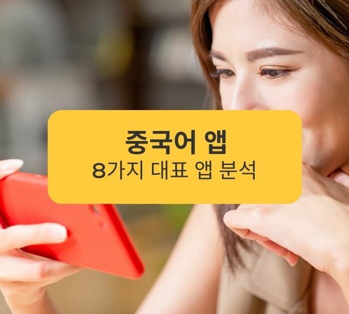 중국어 앱 8가지 대표 앱 분석Analysis of 8 representative Chinese apps