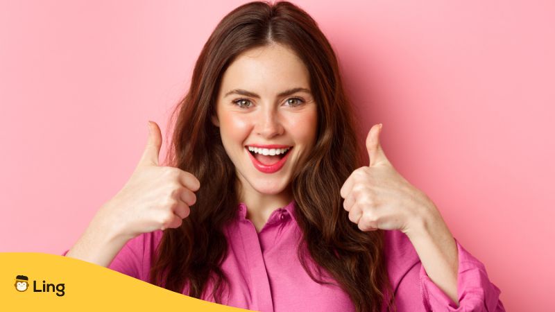 펀자브어 칭찬. 쌍따봉 하는 여자
Punjabi praise.woman giving two thumbs up