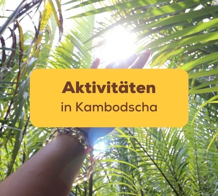 Aktivitäten in Kambodscha Hand Freiheit in der Natur Reise nach Kambodscha
