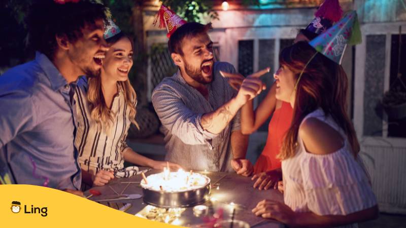 Alles Gute zum Geburtstag auf Französisch mit Ling lernen und mit französischen Freunden den Geburtstag feiern