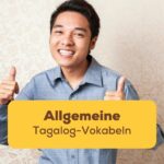Ein Mann von den Philippinen reckt die Daumen hoch und lacht