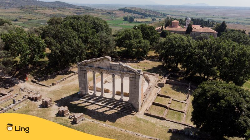 Antike Stadt Apollonia in Albanien