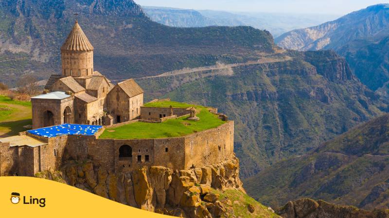 Lerne mit der Ling-App sprechen, lesen und die armenische Schrift zu schreiben