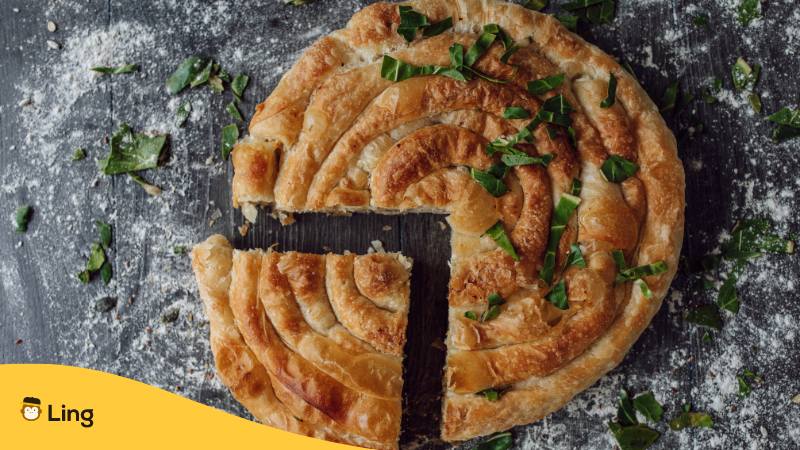 Bosnisches Essen Burek
