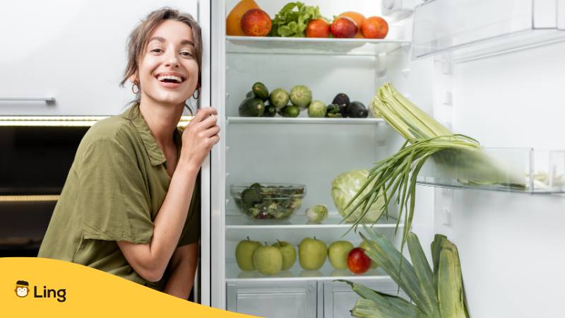 Bosnische Frau isst vegetarisch und vegan in Bosnien