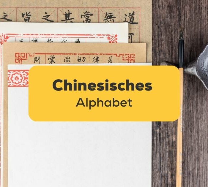 Briefpapier mit Chinesisches Alphabet