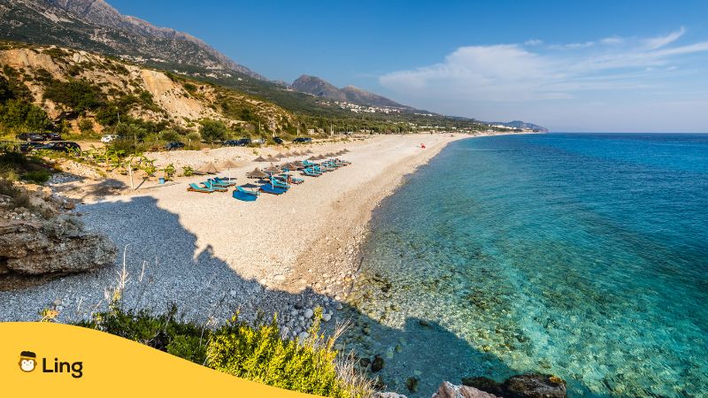 Dhermi Strand in Vlore Albanien