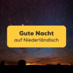 Dunkler Nachthimmel voller Sterne um Gute Nacht auf Niederländisch zu wünschen Ling-App