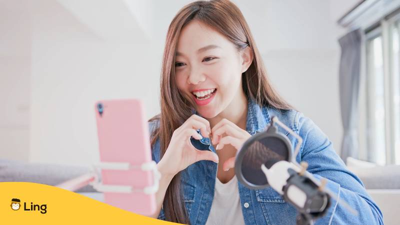 Ich liebe dich in chinesischen sozialen Medien und weitere Themen mit der Ling-App