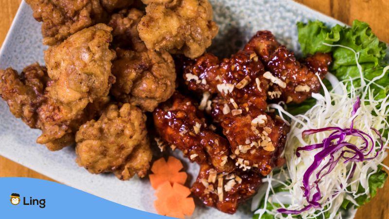 Koreanisches frittiertes Hahnchen