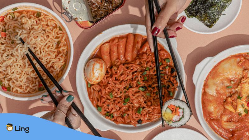 Koreanische Instantnudeln Ramyeon