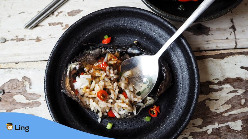 Koreanische Gerichte Rohe marinierte Krebse