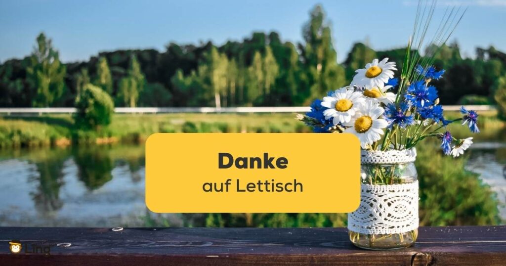 Lerne danke auf Lettisch zu sagen mit der Ling-App