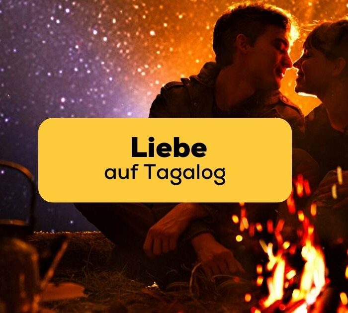 Paar will sich küssen und ihre Liebe auf Tagalog ausdrücken, was sie mit Ling gelernt haben