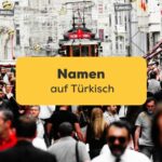 Türkische Großstadt mit Einheimischen die Namen auf Türkisch haben