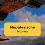 Tempel im Gebirge von Nepal Nepalesische Namen Ling app