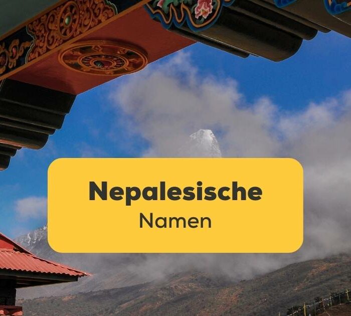 Tempel im Gebirge von Nepal Nepalesische Namen Ling app