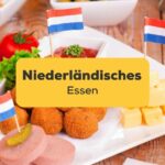 Niederländisches Essen von Käse über Wurst bis frittierten