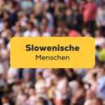 Menschenmenge mit slowenische Menschen