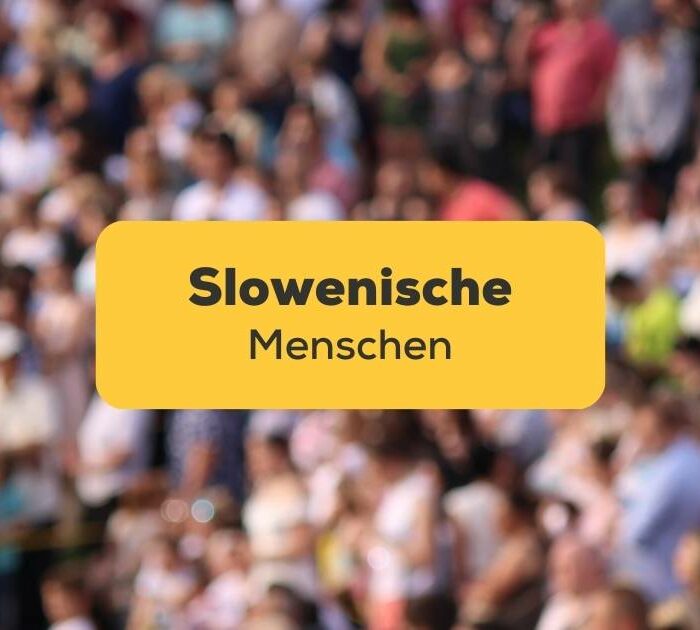 Menschenmenge mit slowenische Menschen