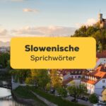 Blick auf die slowenische Haupstadt Ljubljana, lerne slowenische Sprichwörter mit Ling