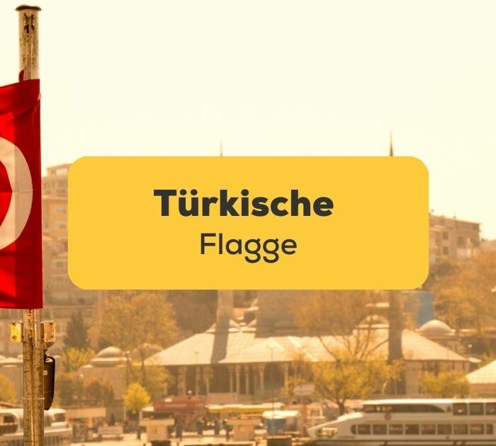 Lerne mit der Ling-App alles über die türkische Flagge